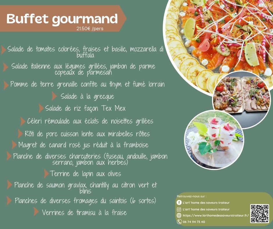 Buffet Gourmand - 21.50 € /Personne