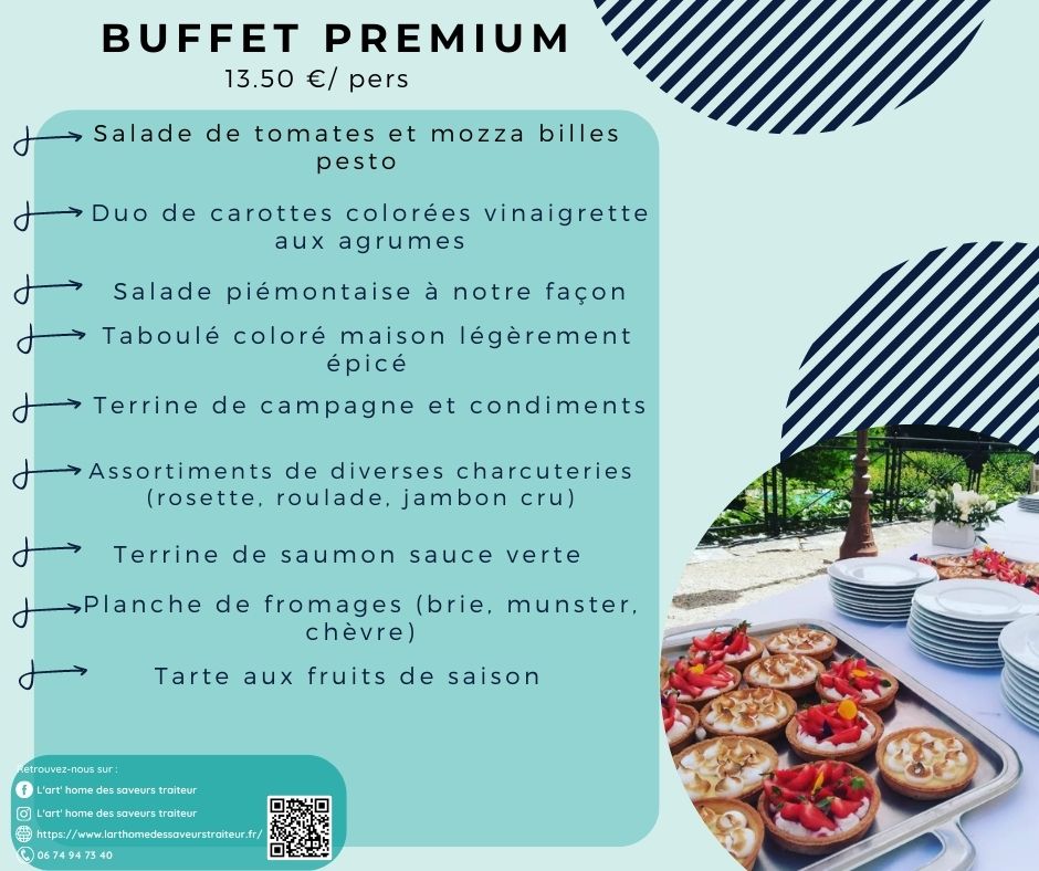 Buffet Prenium - 13.50 € /Personne